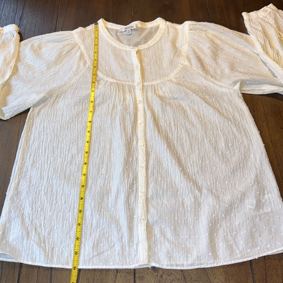 Madewell Balloon-Sleeve Peasant Top in Clipdot - Picture 10 of 12